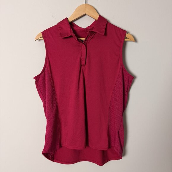 Tail Tops - 2/$30 Tail Sleeveless Golf Pink Top Large